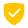 Privacy protection shield icon